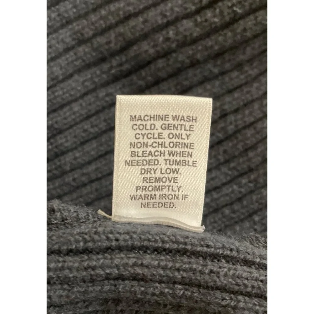 Cato Womens Size Medium Black Open Front Cardigan Sweater - Picture 8 of 8